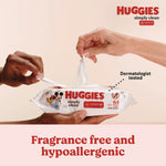 Simply Clean Fragrance Free Baby Wipes, 64/Pack, 11 Packs/Carton