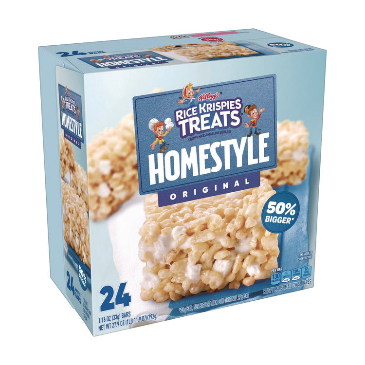 Rice Krispies Treats Homestyle Original Cereal Bar, 1.16 Bar, 24/Box