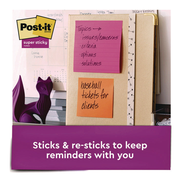 Note Pads in Summer Joy Color Collection Colors, 4" x 4", Note Ruled, 90 Sheets/Pad, 6 Pads/Pack