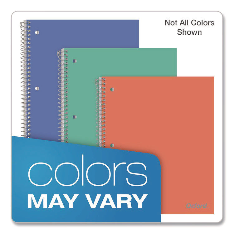 Poly One-Subject Notebook, Medium/College Rule, Randomly Assorted Cover Color, (100) 11 x 9 Sheets