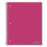 Poly One-Subject Notebook, Medium/College Rule, Randomly Assorted Cover Color, (100) 11 x 9 Sheets