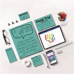 Color Paper - "Punchy Pastels" Assortment, 24 lb Bond Weight, 8.5 x 11, Breezy Blue, 200/Pack