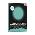 Color Cardstock -"Punchy Pastels" Assortment, 65 lb Cover Weight, 8.5 x 11, Breezy Blue, 100/Pack