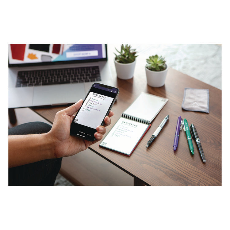 Mini Notepad, Black Cover, Dot Grid Rule, 3 x 5.5, White, 48 Sheets