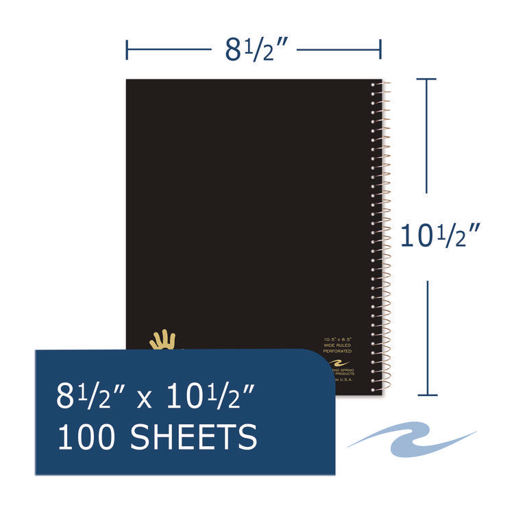 Lefty Notebook, 1-Subject, Wide/Legal Rule, Randomly Assorted Cover Color, (100) 10.5 x 8.5 Sheets