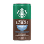 Cold Brew Coffee, Espresso and Cream Light, 6.5 oz Can, 24/Carton