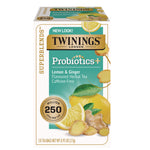 Probiotics Lemon and Ginger Herbal Tea Bags, 0.05 oz, 18/Box