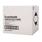 Stainless Steel Cleaner and Polish, Water-in-Oil Based, Lemon Scent, 18 oz Aerosol Spray, 12/Carton