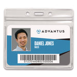 ID Badge Holder, Clear, 2.25 x 3.5 Insert, 50/Pack