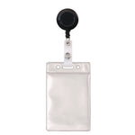 ID Badge Holder, Clear, Vertical Orientation, 2.38 x 3.5 Insert, 50/Pack