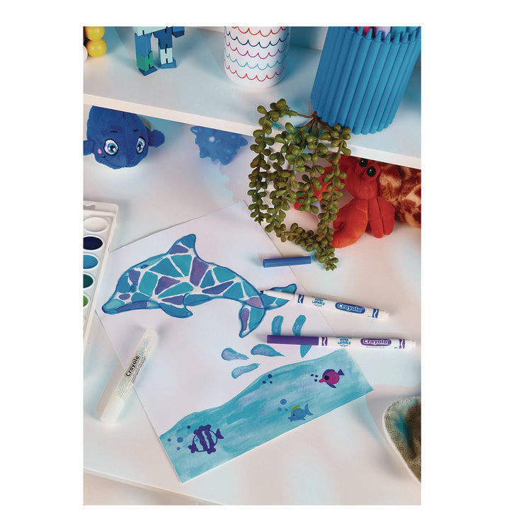 Washable Watercolor Paint, 24 Assorted Colors, Palette Tray