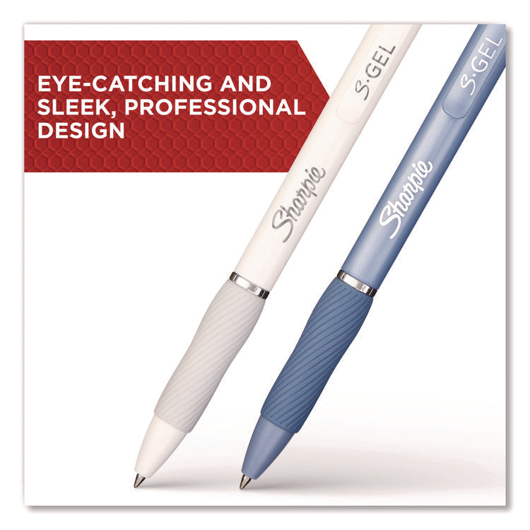 S-Gel Gel Pen, Retractable, Medium 0.7 mm, Assorted Ink and Barrel Colors, 12/Pack