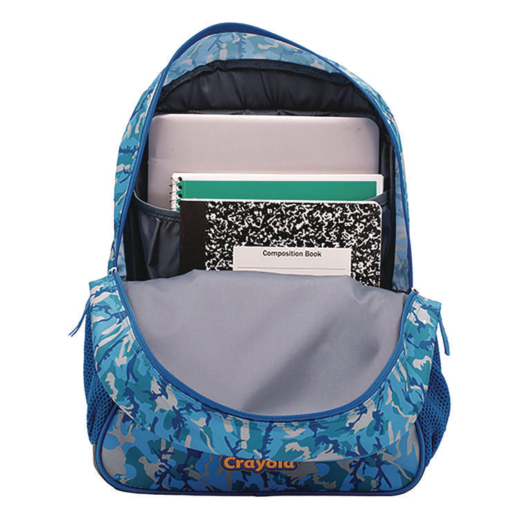 Color-Your-Own Backpack, Oceanfront, 15 x 5 x 16, Blue/Black