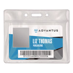 ID Badge Holder, Clear, 2.25 x 3.5 Insert, 50/Pack