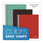 Five-Subject Notebook, Medium/College Rule, Randomly Assorted Cover Color, (200) 11 x 9 Sheets