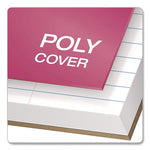 Poly One-Subject Notebook, Medium/College Rule, Randomly Assorted Cover Color, (100) 11 x 9 Sheets