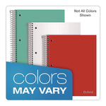 Three-Subject Notebook, Medium/College Rule, Randomly Assorted Cover Color, (150) 11 x 9 Sheets
