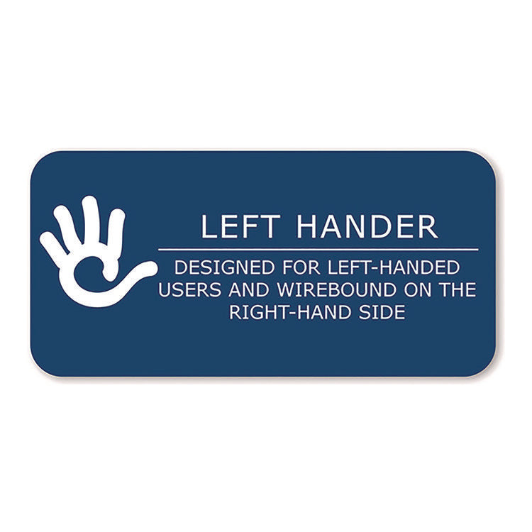 Lefty Notebook, 1-Subject, Wide/Legal Rule, Randomly Assorted Cover Color, (100) 10.5 x 8.5 Sheets