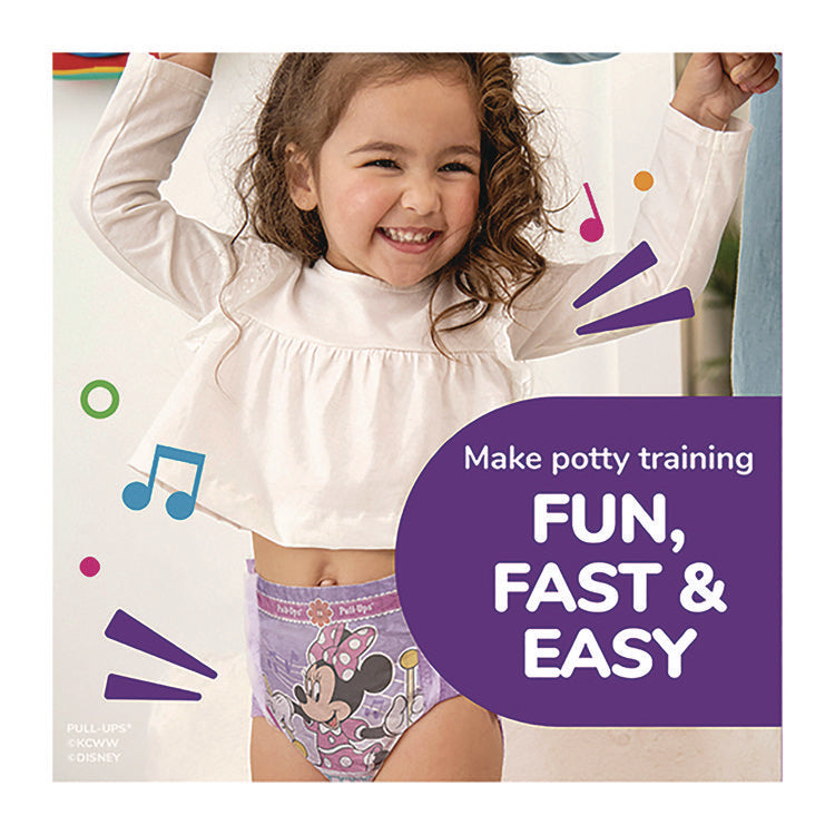 Learning Designs Potty Training Pants for Girls, Size 5, 3T-4T, 32 lbs to 40 lbs, 84/Carton