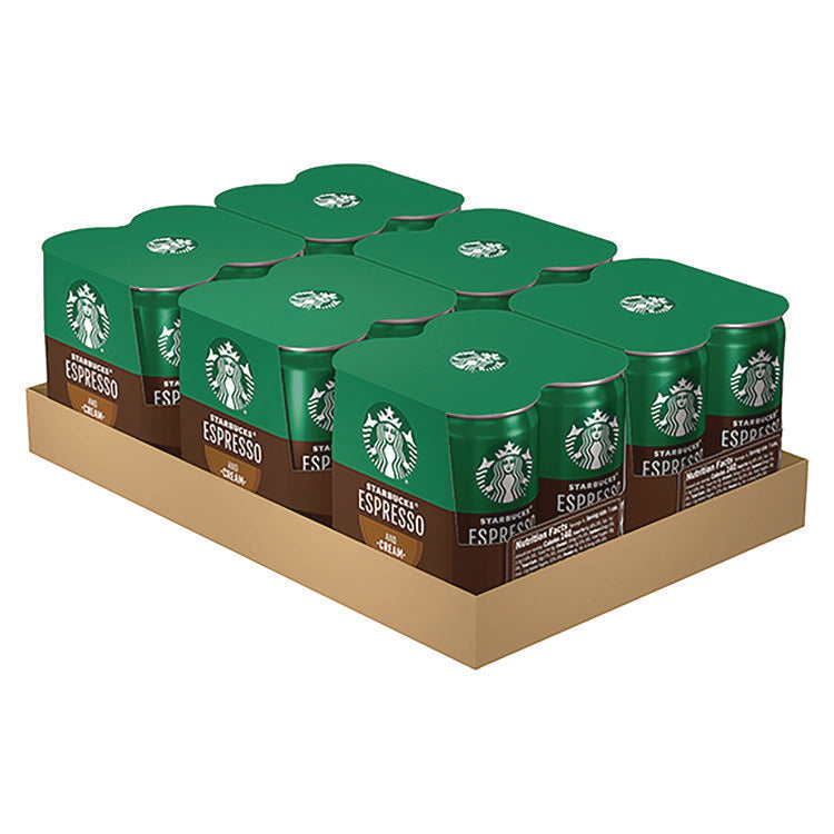 Cold Brew Coffee, Doubleshot Espresso and Cream, 6.5 oz Can, 24/Carton