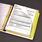 Heavy-Duty Preprinted Safety Data Sheet Binder, 3 Rings, 2" Capacity, 11 X 8.5, Yellow/red