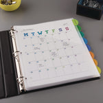 Insertable Style Edge Tab Plastic 1-Pocket Dividers, 8-Tab, 11.25 X 9.25, Translucent, 1 Set