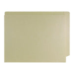 Slash Pocket End Tab Fastener Folders, 0.75" Expansion, 1 Fastener, Letter Size, Manila Exterior, 250/Box