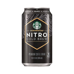 Nitro Cold Brew Coffee, Black Unsweetened, 9.6 oz Can, 12/Carton