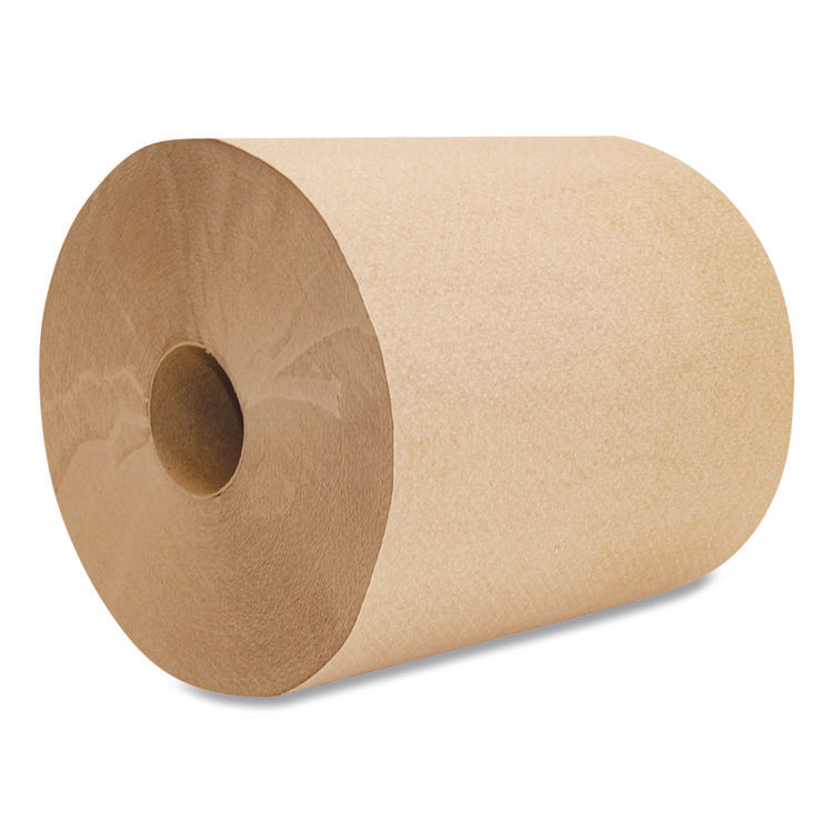Boardwalk Green Universal Roll Towels, 1-Ply, 8" x 800 ft, Natural, 6 Rolls/Carton