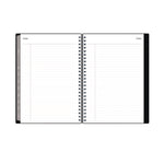 Enterprise Weekly/Monthly Notes Planner, 8.63" x 5.88", Black Cover, 12-Month (Jan to Dec): 2025