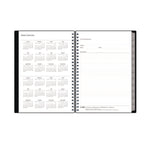 Enterprise Weekly/Monthly Notes Planner, 8.63" x 5.88", Black Cover, 12-Month (Jan to Dec): 2025