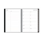 Enterprise Weekly/Monthly Notes Planner, 8.63" x 5.88", Black Cover, 12-Month (Jan to Dec): 2025