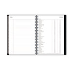 Enterprise Weekly/Monthly Notes Planner, 8.63" x 5.88", Black Cover, 12-Month (Jan to Dec): 2025