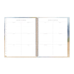 One Tree Planted Andreo Weekly/Monthly Planner, Abstract Artwork, 11" x 8.5", Blue/Sand/Green Cover, 12-Month (Jan-Dec): 2025