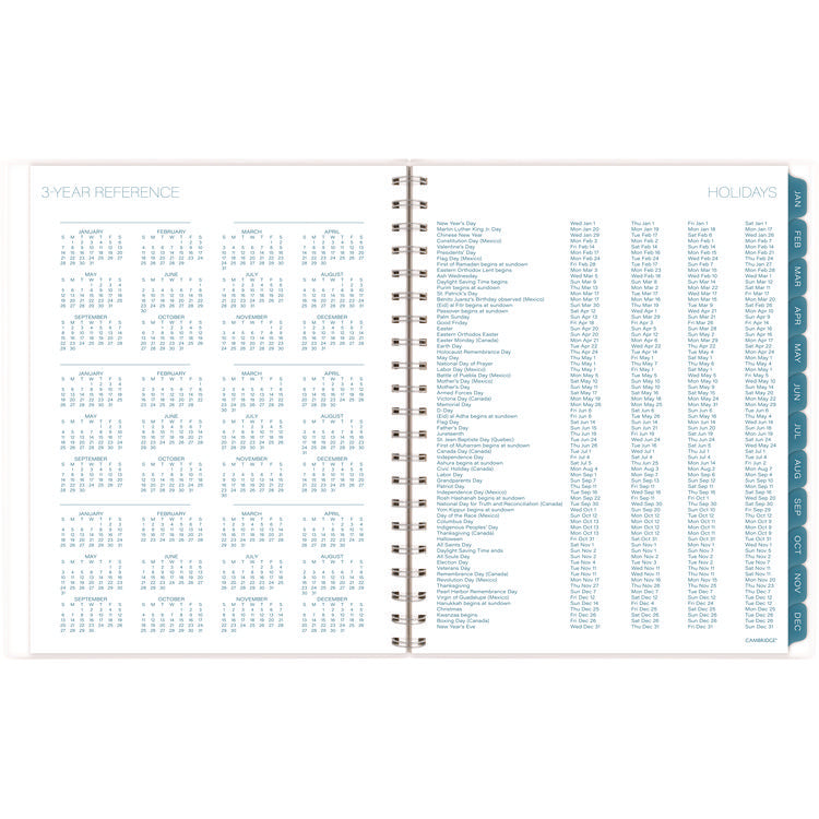 Glacier Weekly/Monthly Planner, Glacier Artwork, 11" x 9.25", Blue/Gray/Silver Cover, 12-Month (Jan to Dec): 2025