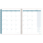 Glacier Weekly/Monthly Planner, Glacier Artwork, 11" x 9.25", Blue/Gray/Silver Cover, 12-Month (Jan to Dec): 2025