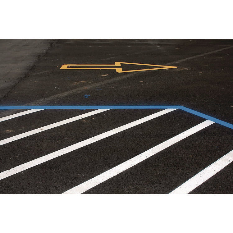 Professional Striping Machine, Accommodates Up to 13 Standard Inverted Striping Paint Spray Cans, Yellow