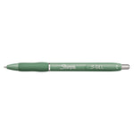S-Gel Fashion Barrel Gel Pen, Retractable, Medium 0.7 mm, Black Ink, Green Barrel, 4/Pack