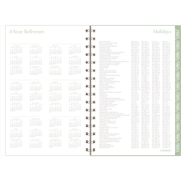 Ombre Weekly/Monthly Planner, Colorful Cloud Artwork, 8.5" x 6.38", Multicolor Cover, 12-Month (Jan to Dec): 2025