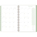 Ombre Weekly/Monthly Planner, Colorful Cloud Artwork, 8.5" x 6.38", Multicolor Cover, 12-Month (Jan to Dec): 2025