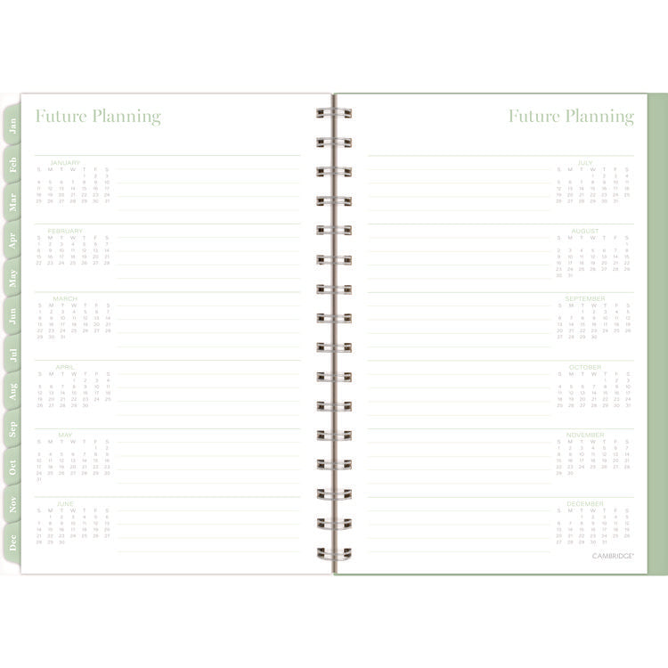 Ombre Weekly/Monthly Planner, Colorful Cloud Artwork, 8.5" x 6.38", Multicolor Cover, 12-Month (Jan to Dec): 2025