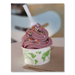 World Art PLA-Laminated Soup Containers, 5 oz, White/Green, Paper, 1,000/Carton