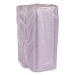 Renewable and Compostable Clear Clamshell Hinged Food Containers, 9 x 6 x 3, Plastic, 80/Pack, 3 Packs/Carton