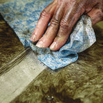 Hand Cleaner Towels, 1-Ply, 10 x 12, Citrus, Blue/White, 30/Canister, 6/Carton