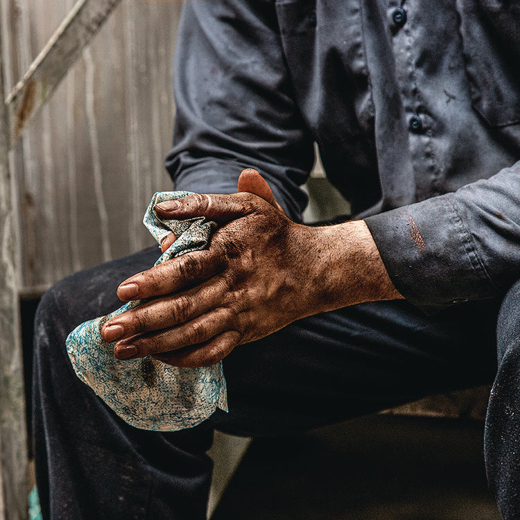 Hand Cleaner Towels, 1-Ply, 10 x 12, Citrus, Blue/White, 30/Canister, 6/Carton