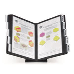 VARIO Document Holder, 10 Panels 15.5 x 6.5 x 10.75, Black Borders