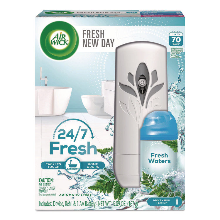 Freshmatic Life Scents Starter Kit, 5.89 oz Fresh Waters Refill/AA Battery