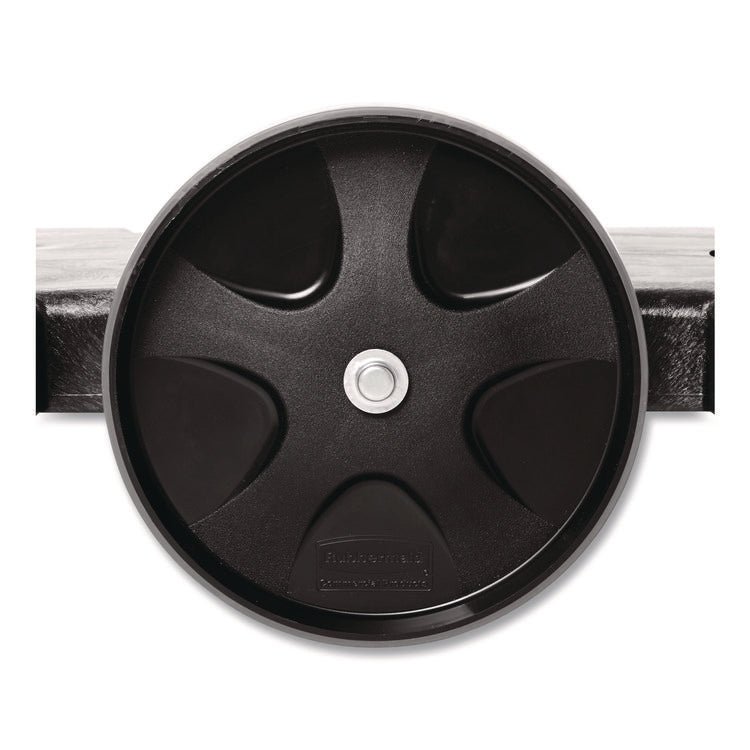 BRUTE Tandem Dolly, Two-Container, 300 lb Capacity, 20.25w x 45d x 8h, Black