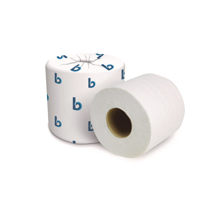 2-Ply Toilet Tissue, Septic Safe, White, 125 ft Roll Length, 500 Sheets/Roll, 96 Rolls/Carton