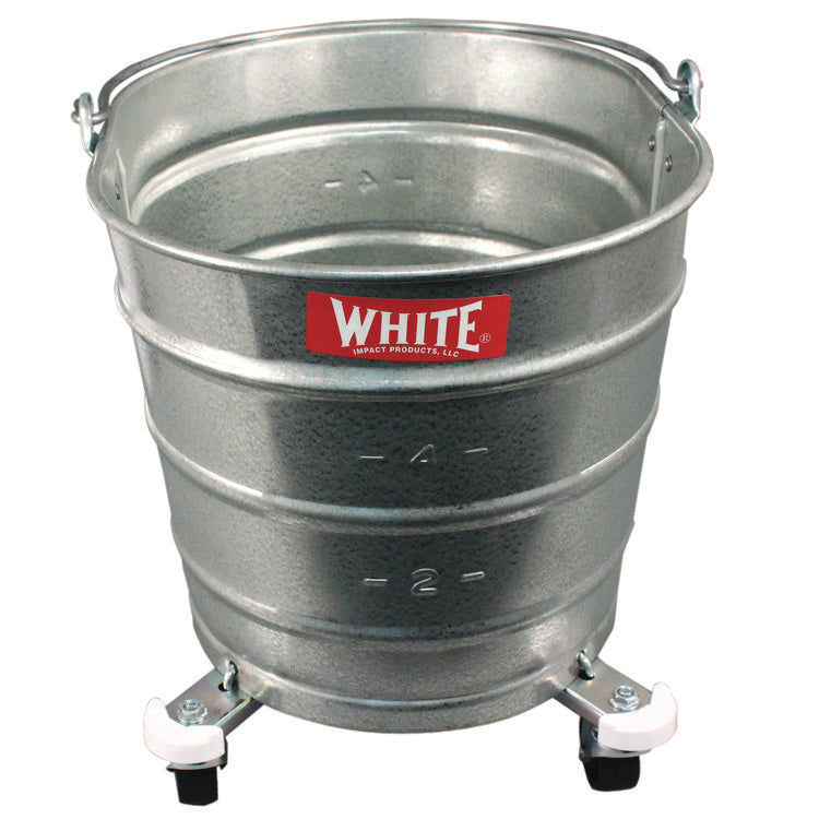 Metal Mop Bucket, 26 Qt, Steel